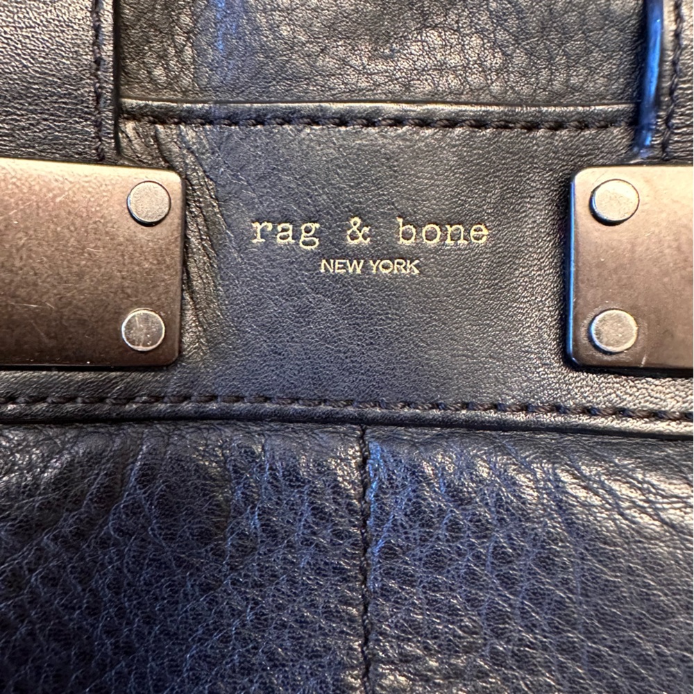 Rag & Bone mini pilot black leather crossbody bag - Picture 3 of 15
